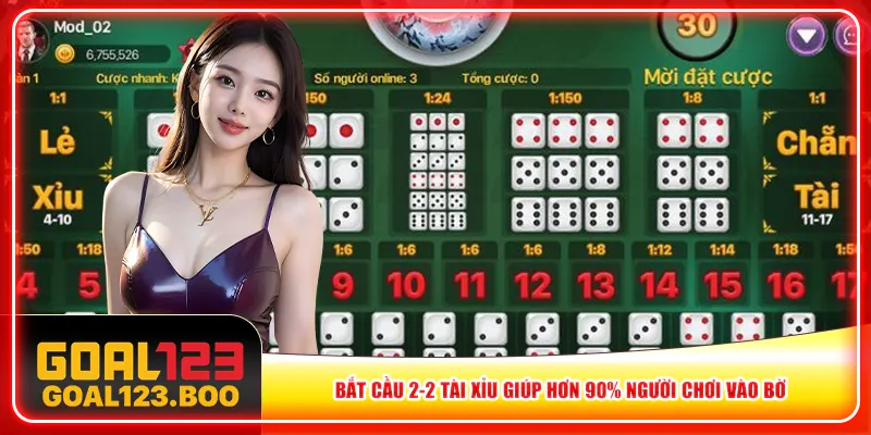 Bắt Cầu 2-2 Tài Xỉu Giúp Hơn 90% Người Chơi Vào Bờ