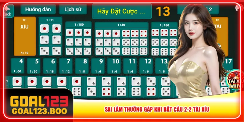Sai lầm thường gặp khi bắt cầu 2-2 tài xỉu Sai lầm thường gặp khi bắt cầu 2-2 tài xỉu